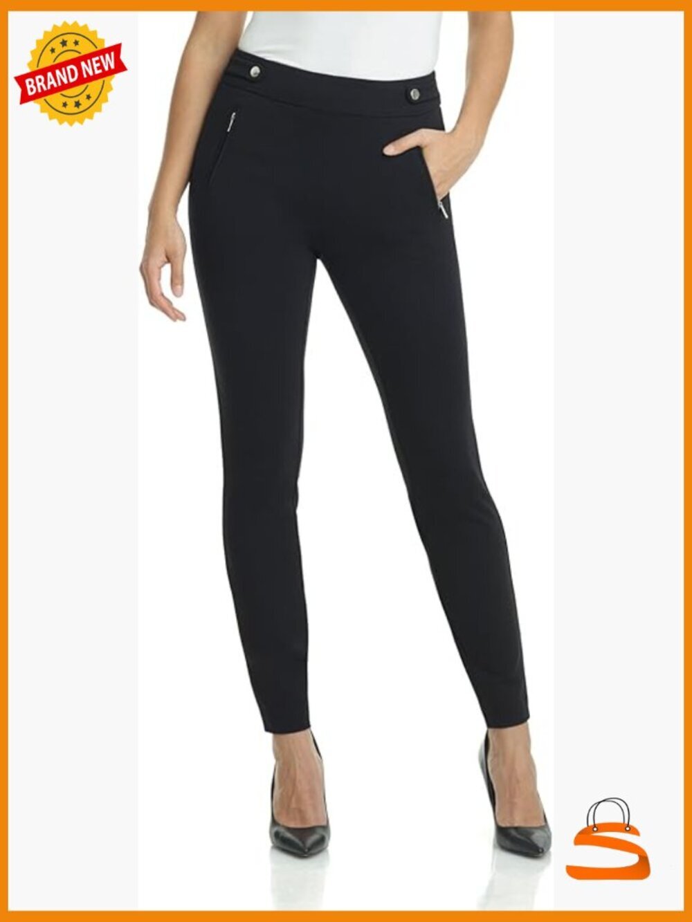 Pull-On Stretchy Skinny Office Yoga Dress Pant Regular/Petite/Tall